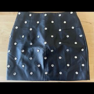 Top shop pleather gem mini skirt